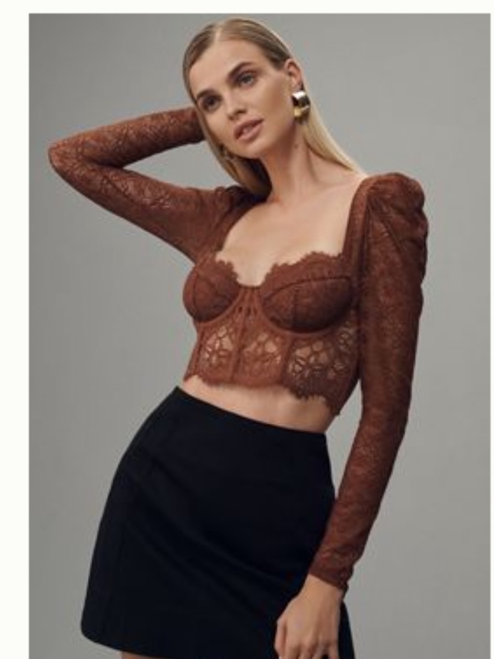 GISELLE LACE BUSTIER: LONG-SLEEVE EDITION
